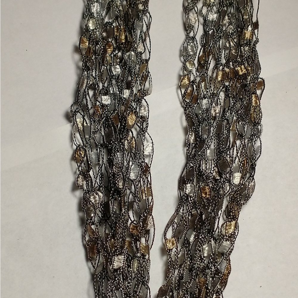 Hand Crocheted Ladder Ribbon Necklace! - Picture 3 of 10